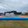 Zwembad 10x10 Meter Huren voor Evenementen en Wateractiviteiten Groot opblaasbaar zwembad 10x10 meter voor evenementen, zeskamp, waterpret en aquaspellen