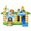 Multiplay Springkussen Summer Party voorkant Multiplay Springkussen Summer Party huren bij Happy Rent – kleurrijk zomer springkussen met glijbaan