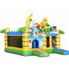 Multiplay Springkussen Summer Party voorkant Multiplay Springkussen Summer Party huren bij Happy Rent – kleurrijk zomer springkussen met glijbaan
