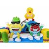 Multiplay Springkussen Summer Party voorkant Multiplay Springkussen Summer Party huren bij Happy Rent – kleurrijk zomer springkussen met glijbaan