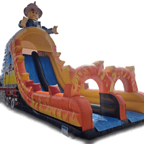 Xtreme Brandweer Slide huren – opblaasbare glijbaan van 9 meter hoog bij Happy Rent Xtreme Brandweer Slide | 9 meter hoog | Happy Rent Gemert