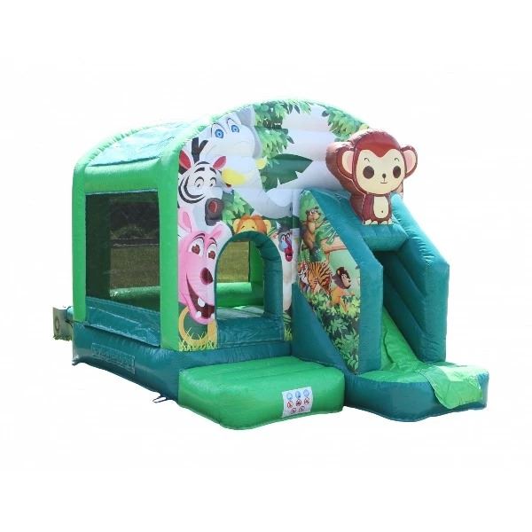 Hüpfburg mit kleinem Affen