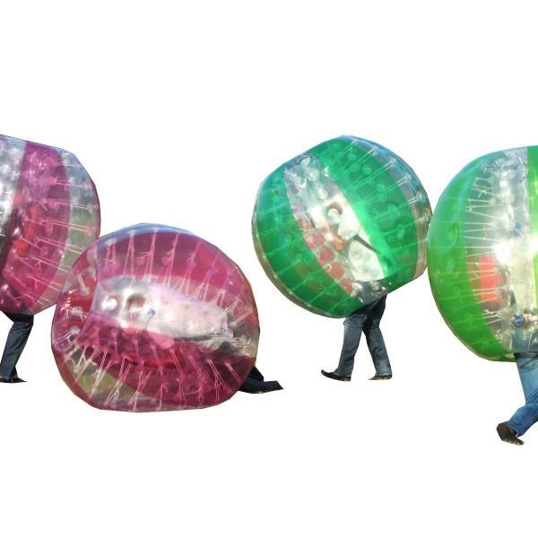 Transparante bubble ball van stevig TPU met schouderbanden – Bumperball für Bubble Fußball