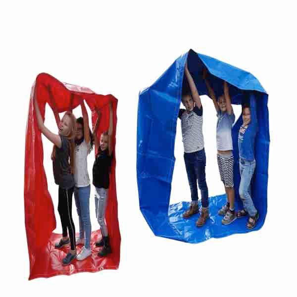 Funslang rood & blauw – huren bij Happy Rent Rode en blauwe funslang huren voor 3 personen bij Happy Rent Grootebroek