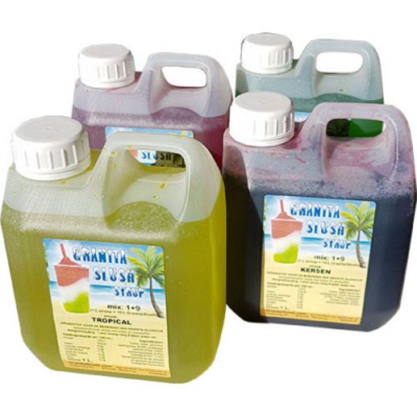 Slushmachine met drie smaken Drie smaken slush tegelijk tappen met de slush puppy machine