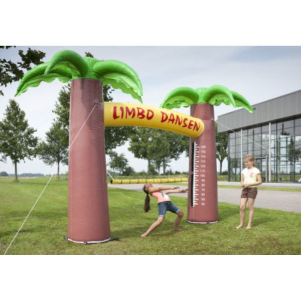 Limbo Dansen attractie met verstelbare stok – tropisch dansspel voor jong en oud, te huur bij Happy Rent