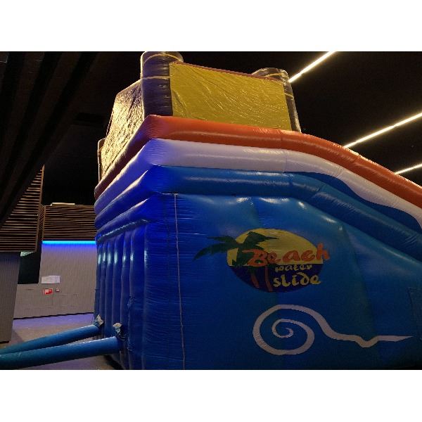 Surf thema opblaasbare glijbaan kopen – FunSlide Beach Surf Slide opblaasbare glijbaan met beach thema – direct te koop