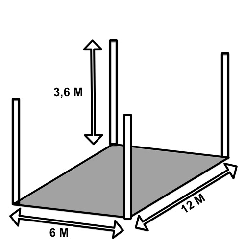Stellplatz Lagerfläche 72 m2 | 260 m3