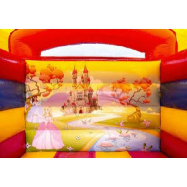 Mini Prinses Springkussen huren bij Happy Rent – vrolijk prinsessen springkussen voor kinderen