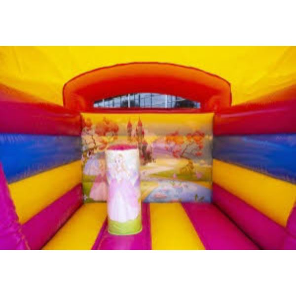 Mini Prinses Springkussen huren bij Happy Rent – vrolijk prinsessen springkussen voor kinderen